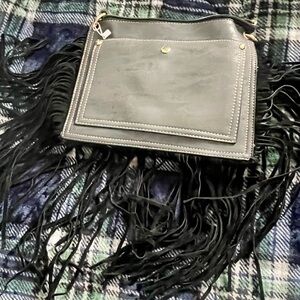 Alfa black fringe crossbody bag, NWT